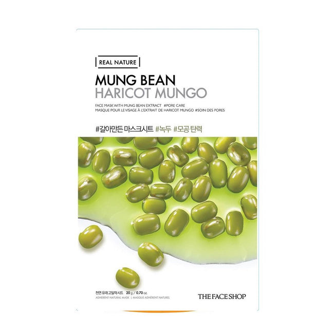 THEFACESHOP REAL NATURE MASK SHEET MUNG BEAN.2017