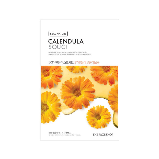 THEFACESHOP REAL NATURE CALENDULA FACE MASK(GZ)