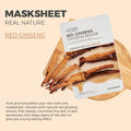 THEFACESHOP REAL NATURE RED GINSENG FACE MASK(GZ)