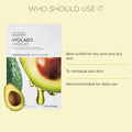 THEFACESHOP REAL NATURE AVOCADO FACE MASK(GZ)(Buy 10 Real Nature Mask >> Get 5 Real Nature Mask)