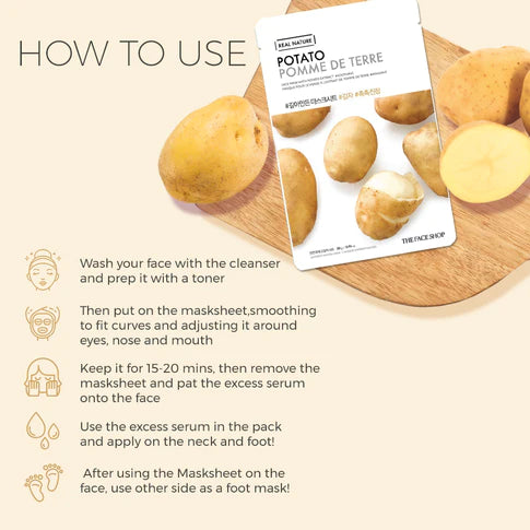 THEFACESHOP REAL NATURE MASK SHEET POTATO