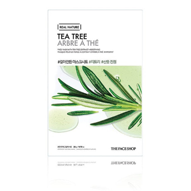 THEFACESHOP REAL NATURE MASK SHEET TEA TREE.2017