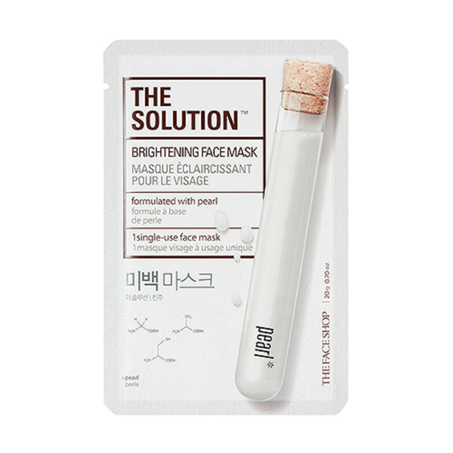 THEFACESHOP SOLUTION BRIGHTENING FACE MASK 2018